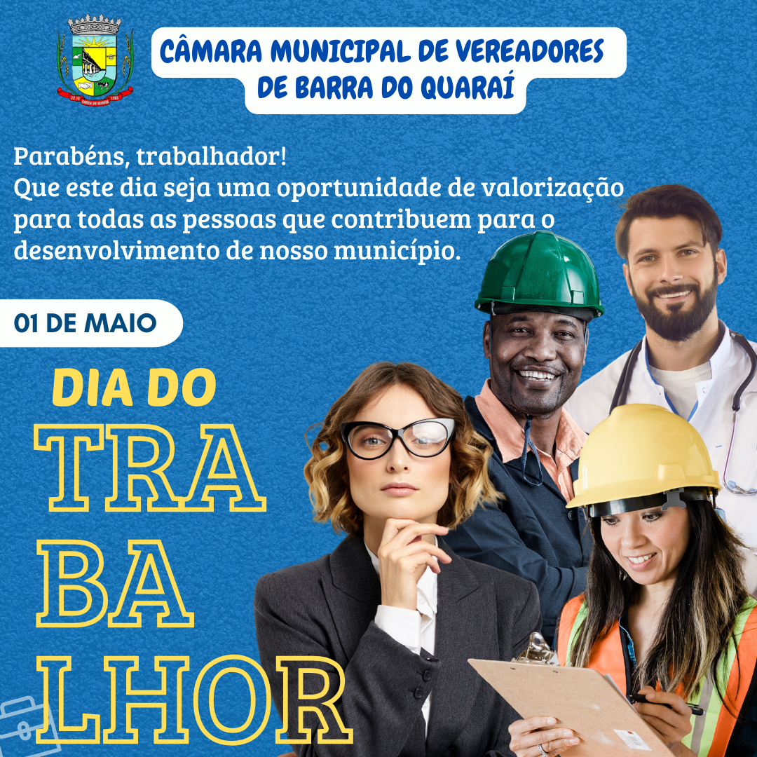 1º DE MAIO - DIA DO TRABALHADOR