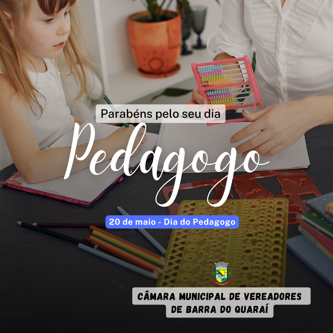 20 DE MAIO - DIA DO PEDAGOGO