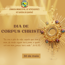 30 DE MAIO - FERIADO DE CORPUS CHRISTI
