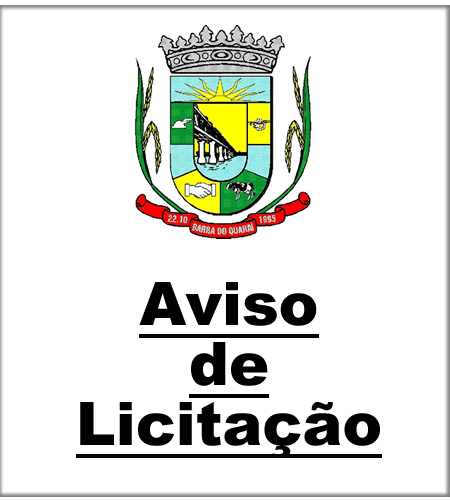 Aviso de Licitação