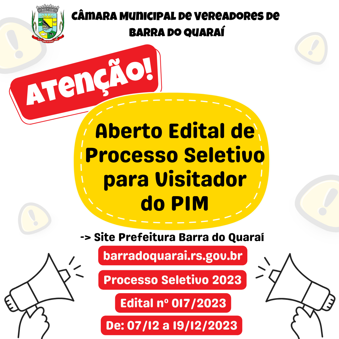 Edital nº 017/2023 - Processo Seletivo Simplificado