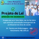 PROJETO DE LEI N° 041/2024 - APROVADO POR UNANIMIDADE