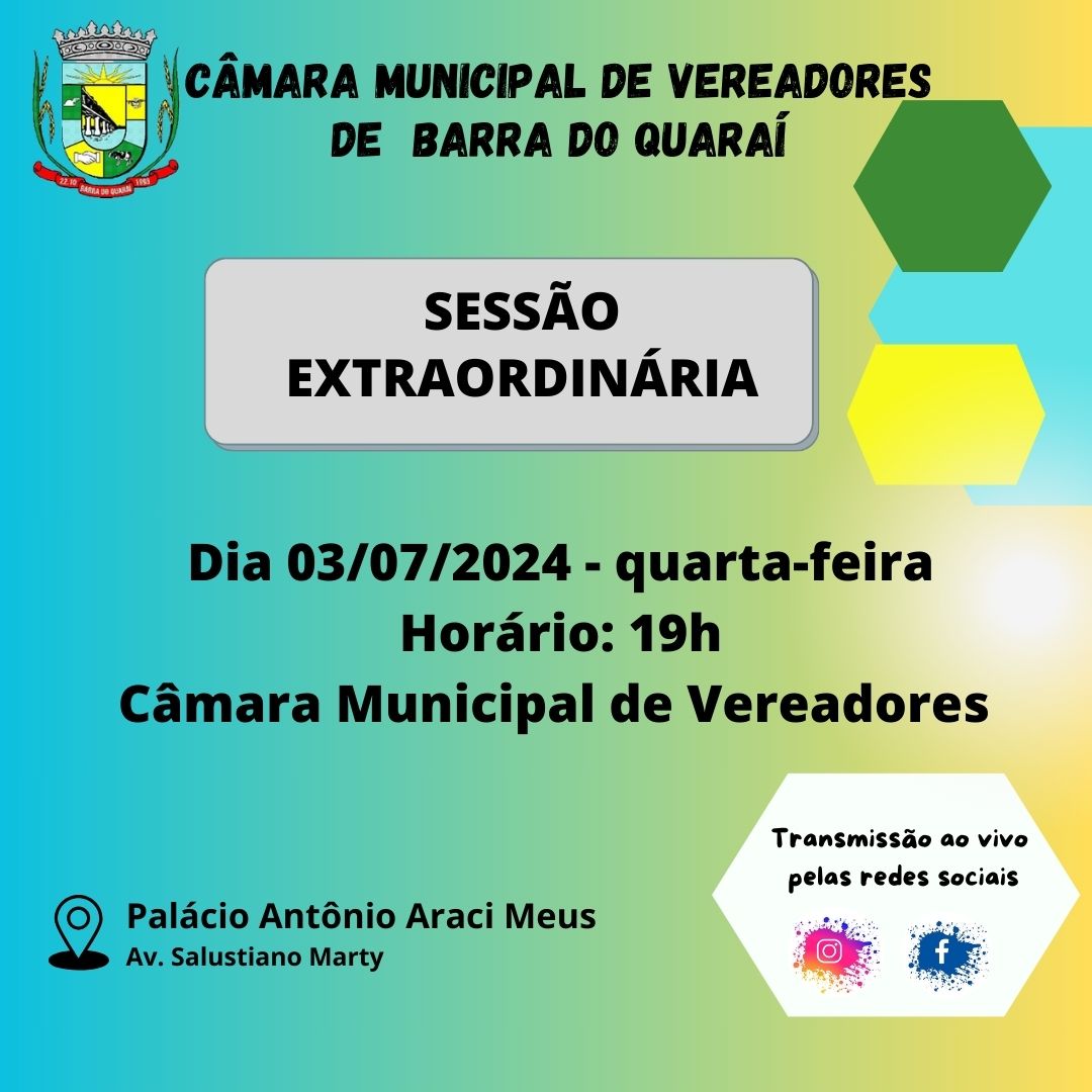 SESSÃO EXTRAORDINÁRIA Nº 14/2024